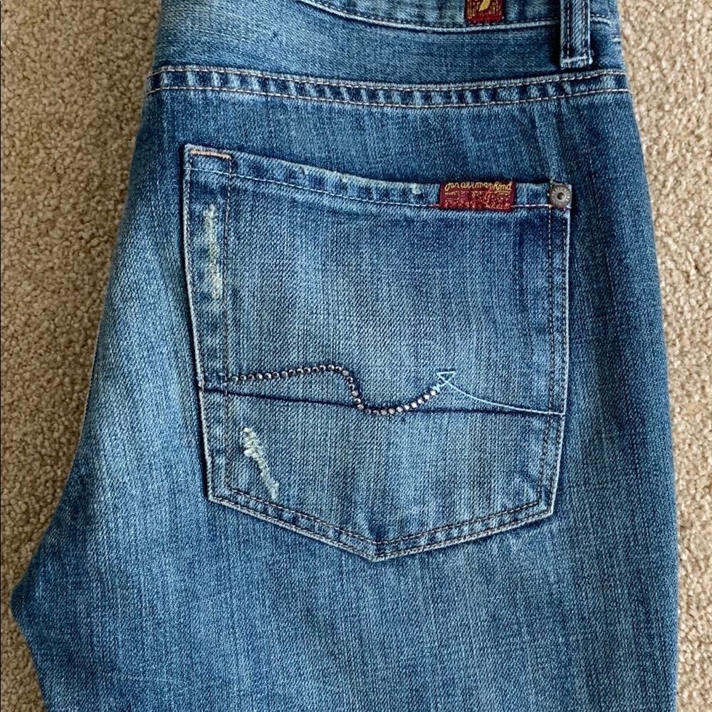7 for all Mankind Jeans distressed size 31  boot - Picture 8 of 8